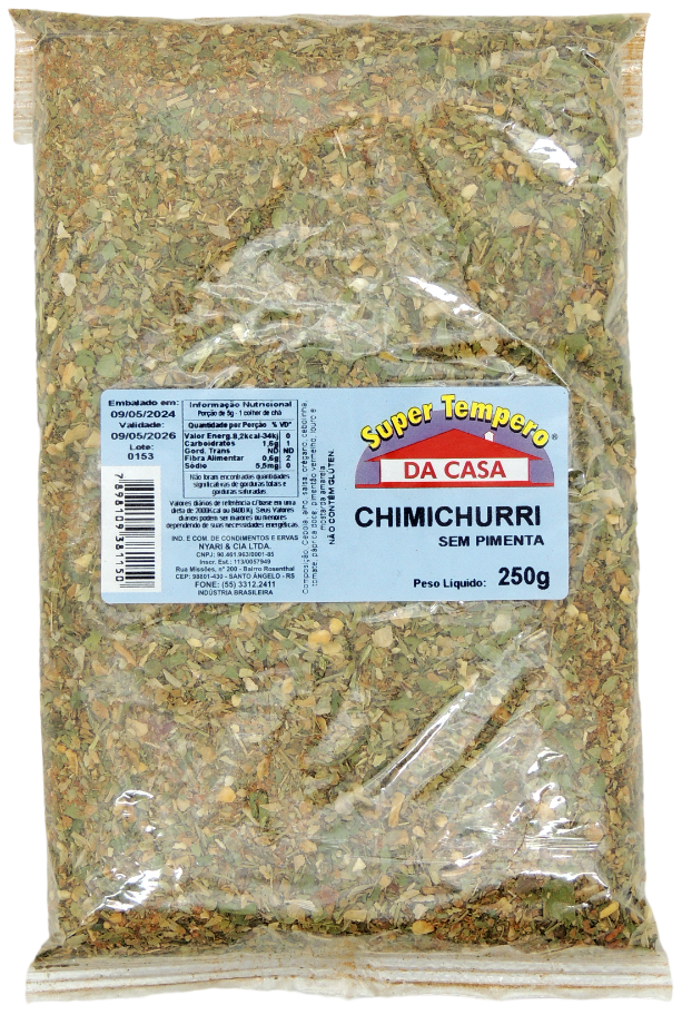 Chimichurri sem Pimenta